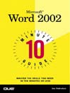 10 Minute Guide to Microsoft  Word 2002